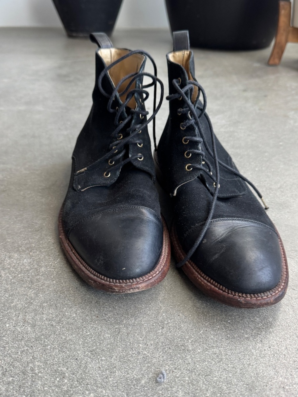 Black Taft Jack Boots, Size 42